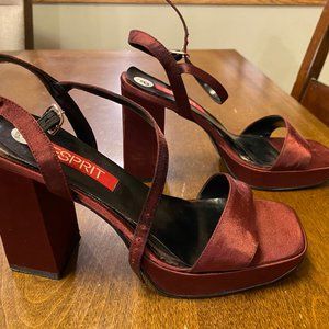 Burgundy 90's Esprit heels